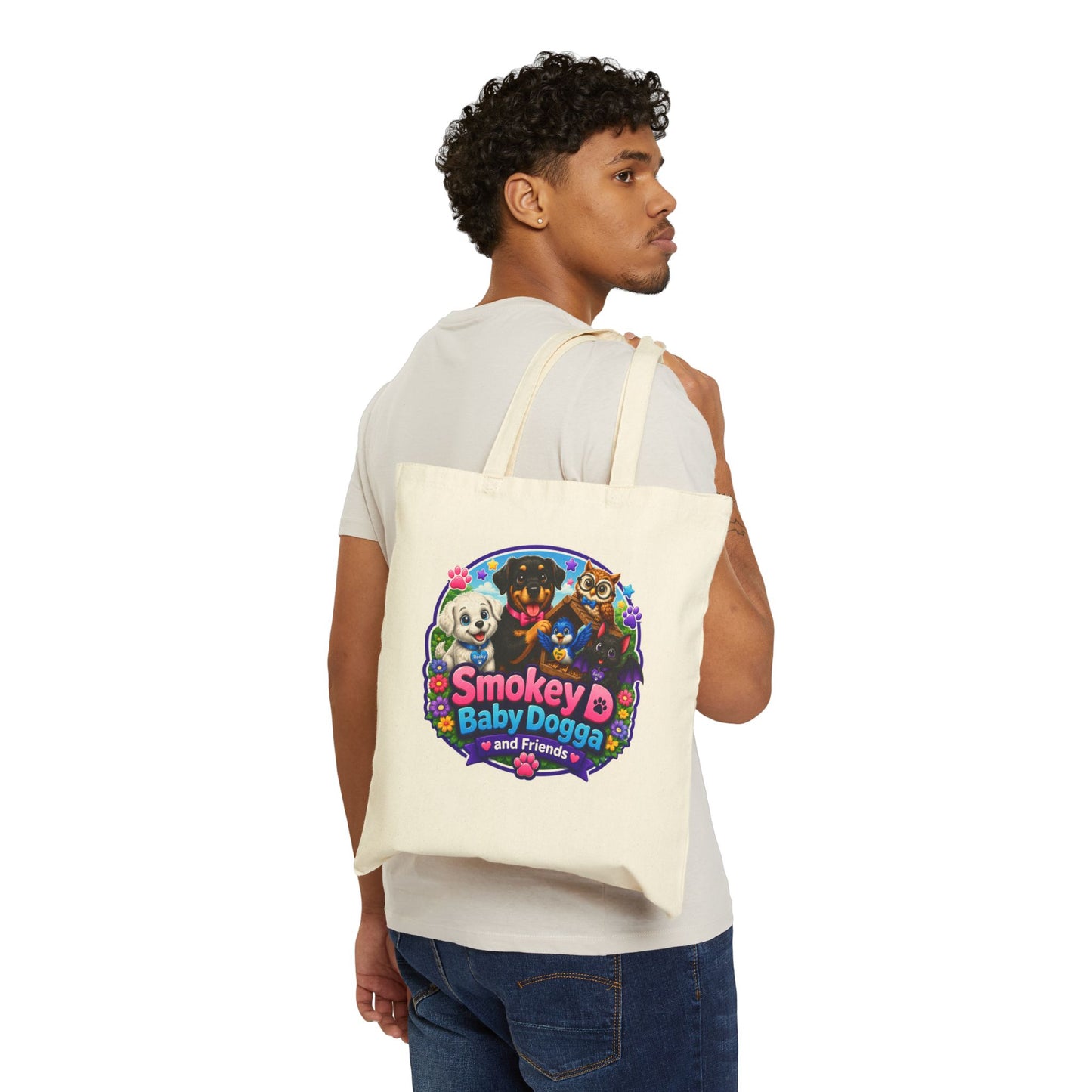 Smokey D Baby Dogga's Lake Adventure Canvas Tote Bag – Nature & Outdoor Adventure Book Tote