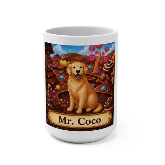 Mr. Coco 15 oz Ceramic Coffee Mug | Cute Woodland Character Mug | Smokey D Baby Dogga | Microwave & Dishwasher Safe