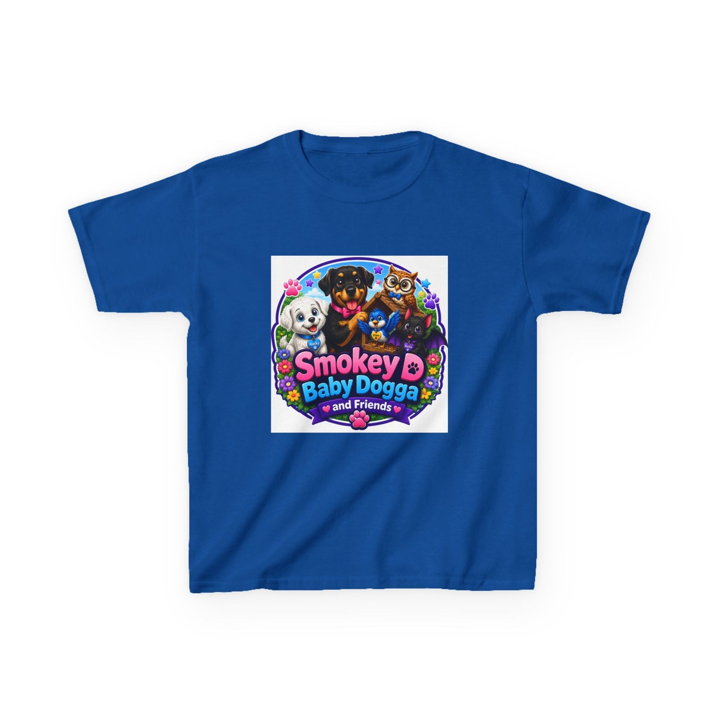 Smokey D Baby Dogga Polar Express Christmas Youth T-Shirt – Gildan 5000B Heavy Cotton Tee