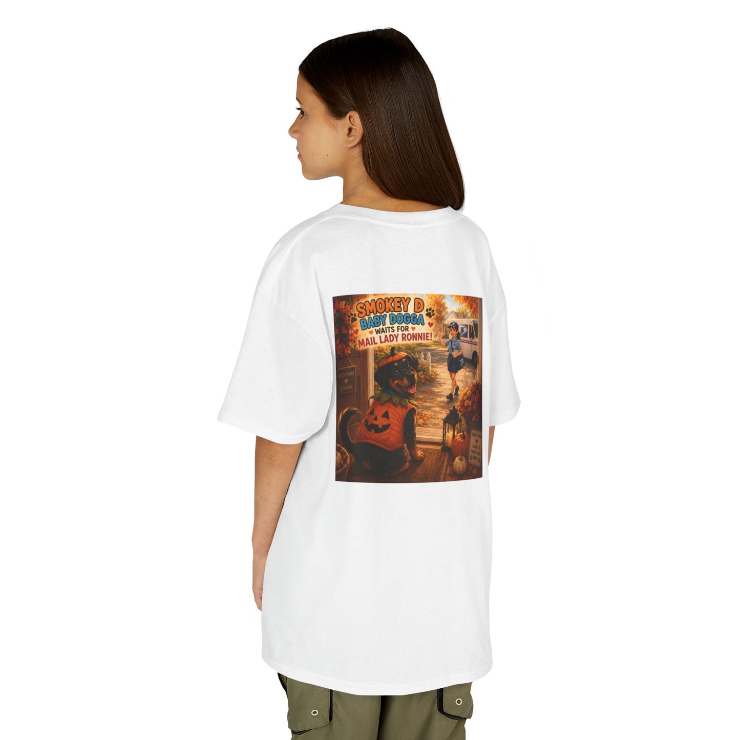 Smokey D Baby Dogga Awaits Mail Lady Ronnie Youth T-Shirt – Gildan 8000B DryBlend® Tee