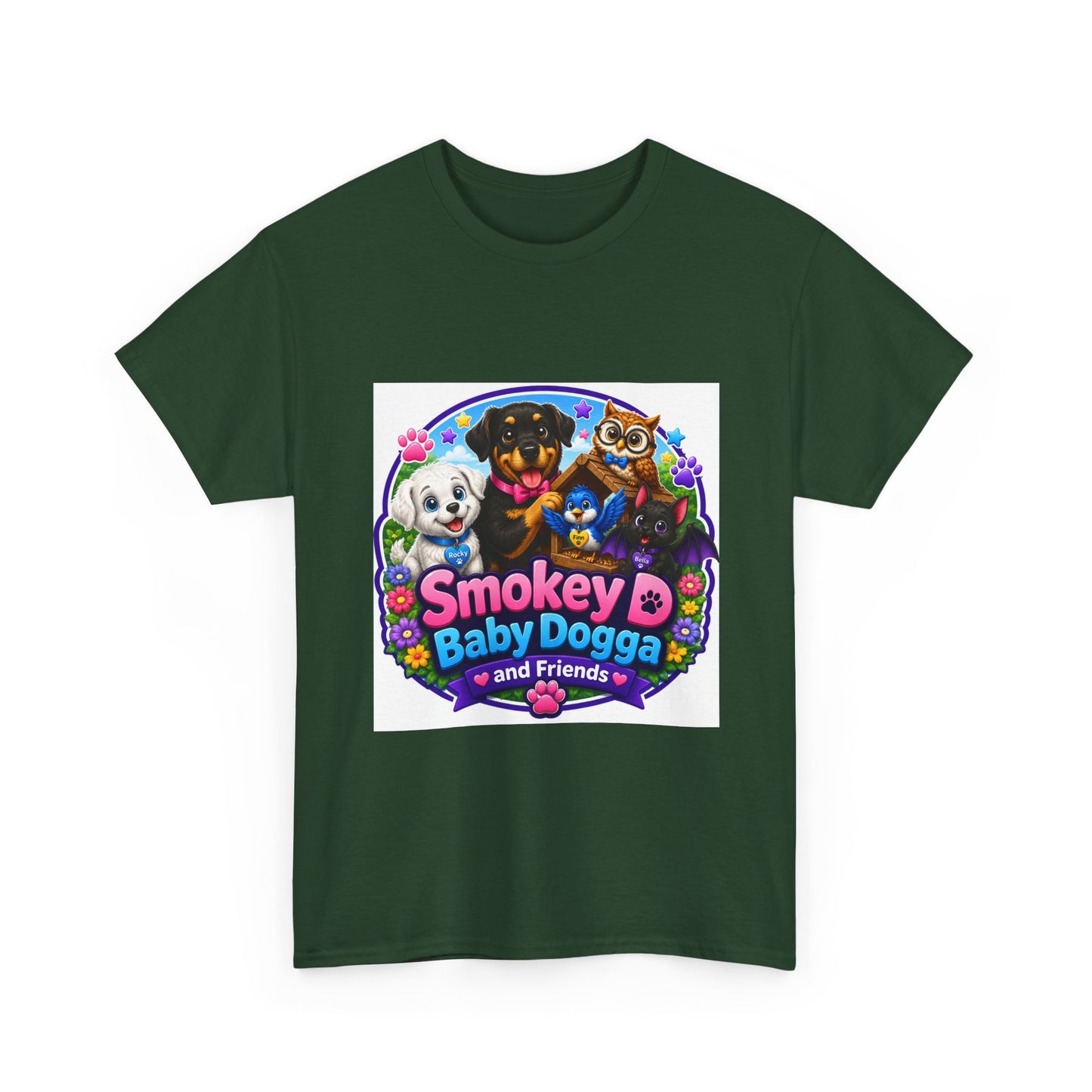 Smokey D Baby Dogga Awaits Mail Lady Ronnie T-Shirt – Gildan 5000 Heavy Cotton Tee
