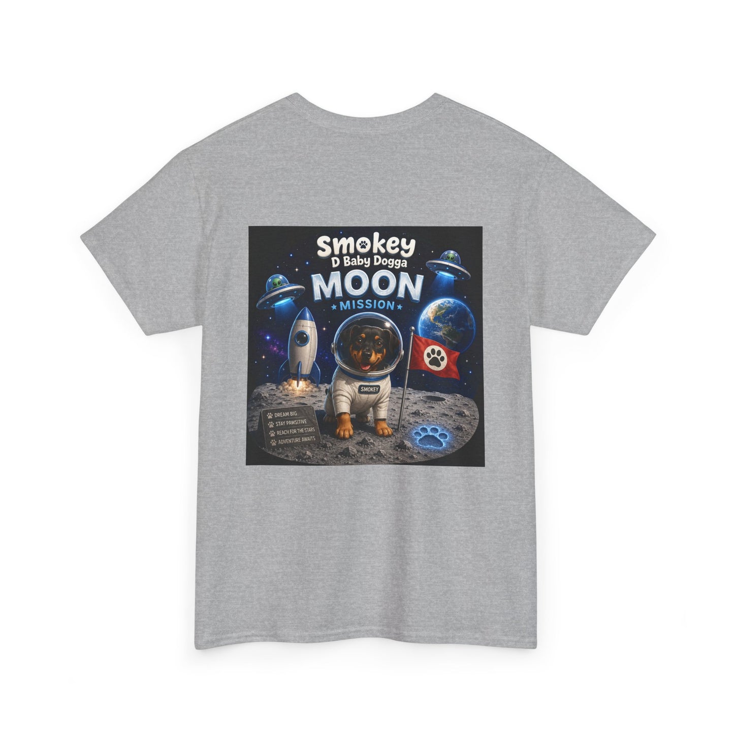 Smokey D Baby Dogga Moon Mission Unisex Heavy Cotton T-Shirt