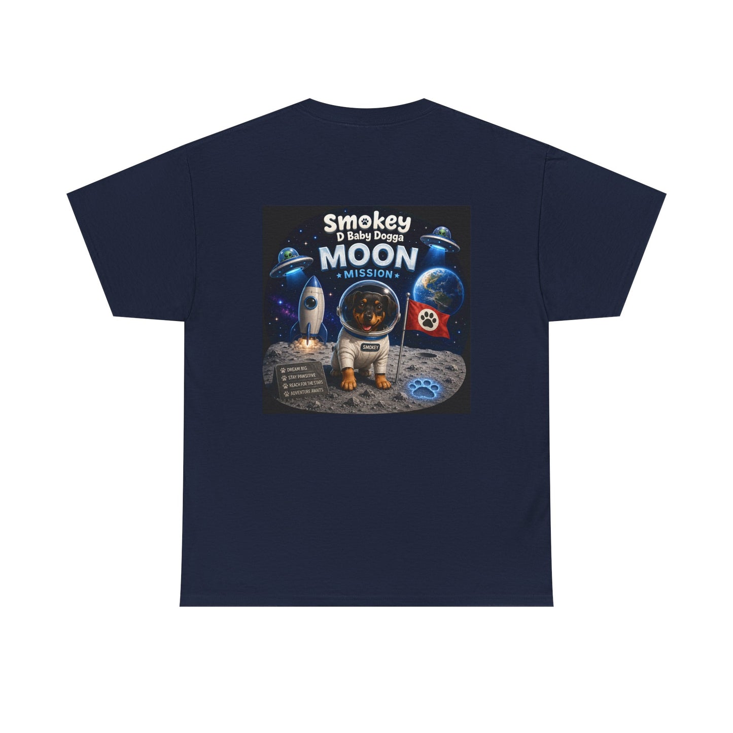 Smokey D Baby Dogga Moon Mission Unisex Heavy Cotton T-Shirt