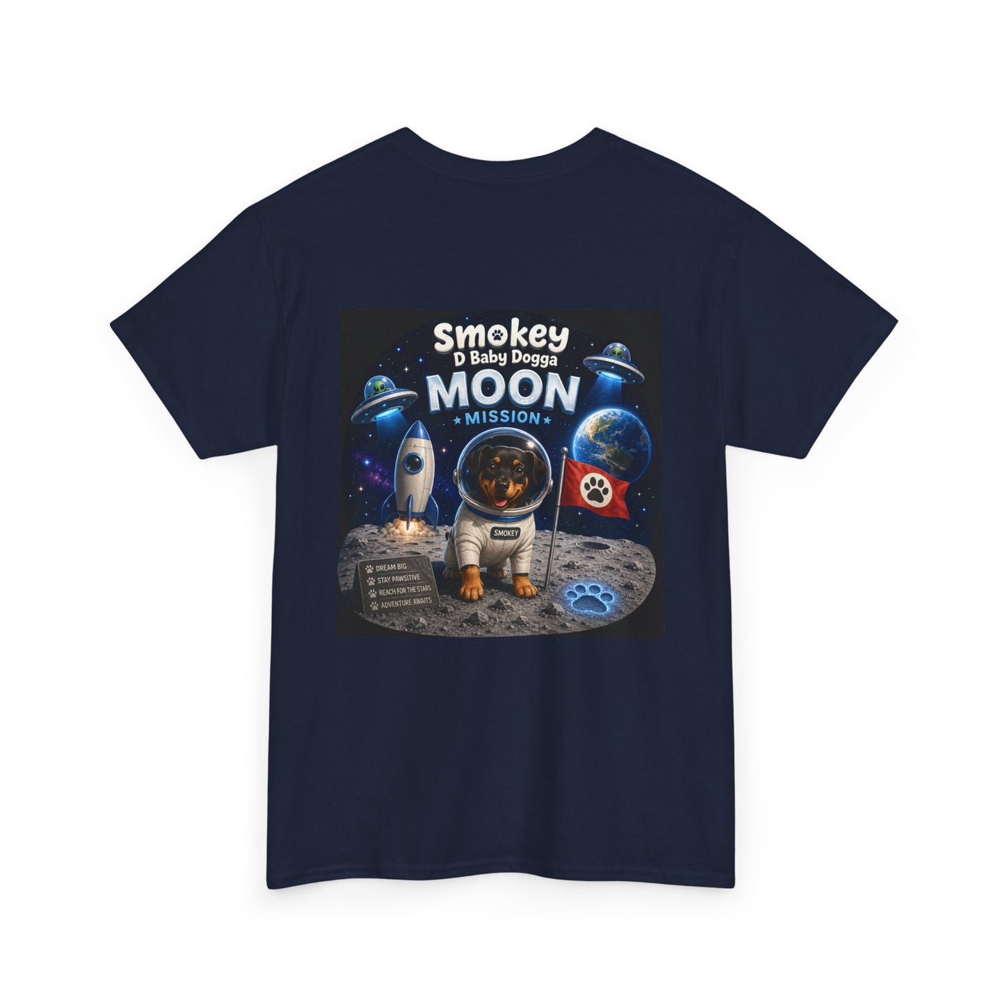 Smokey D Baby Dogga Moon Mission Unisex Heavy Cotton T-Shirt
