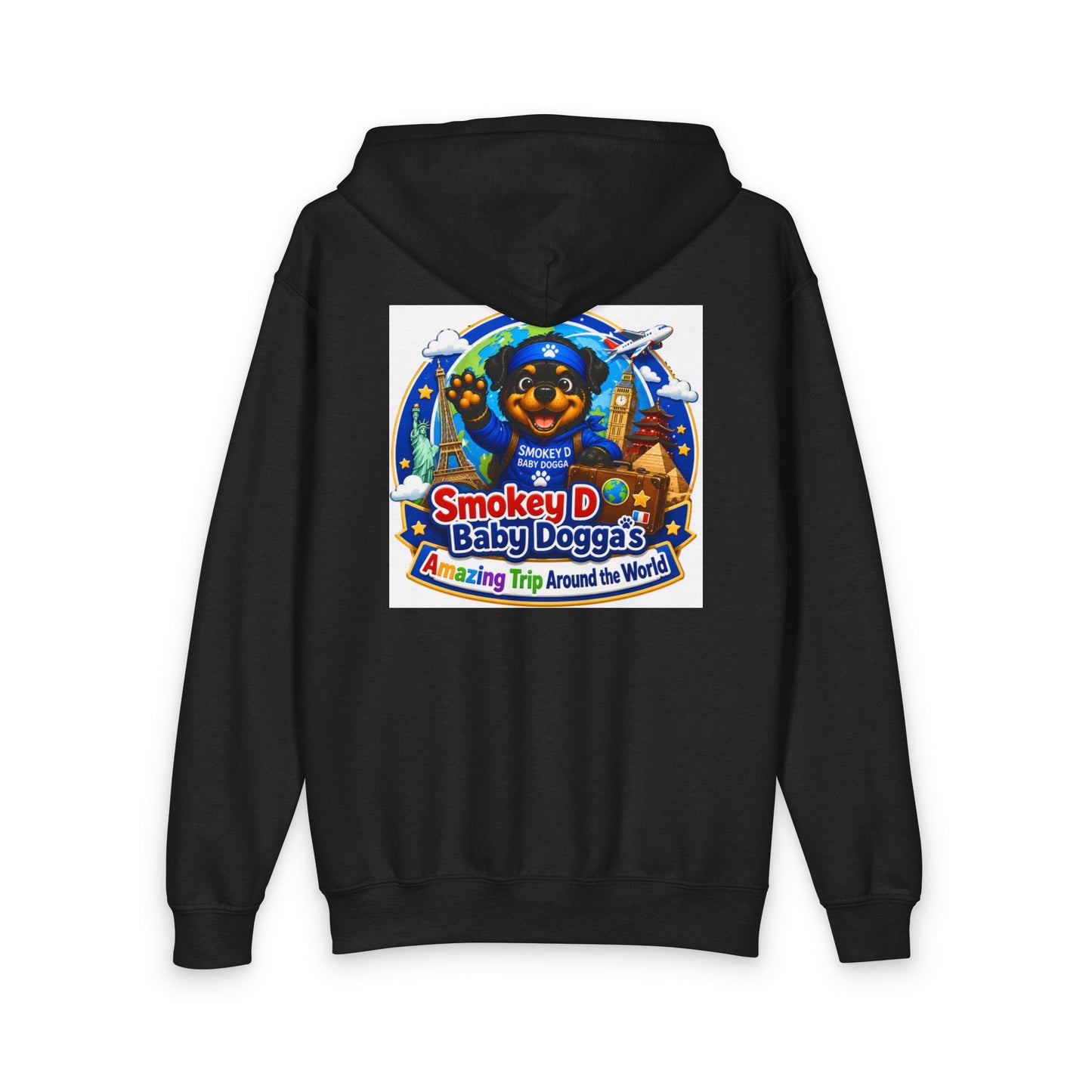 Smokey D Baby Dogga's Amazing Trip Around the World – Youth Full Zip Hoodie