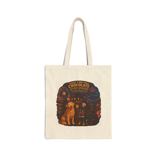 Smokey D Baby Dogga Chocolate Factory Cotton Canvas Tote Bag