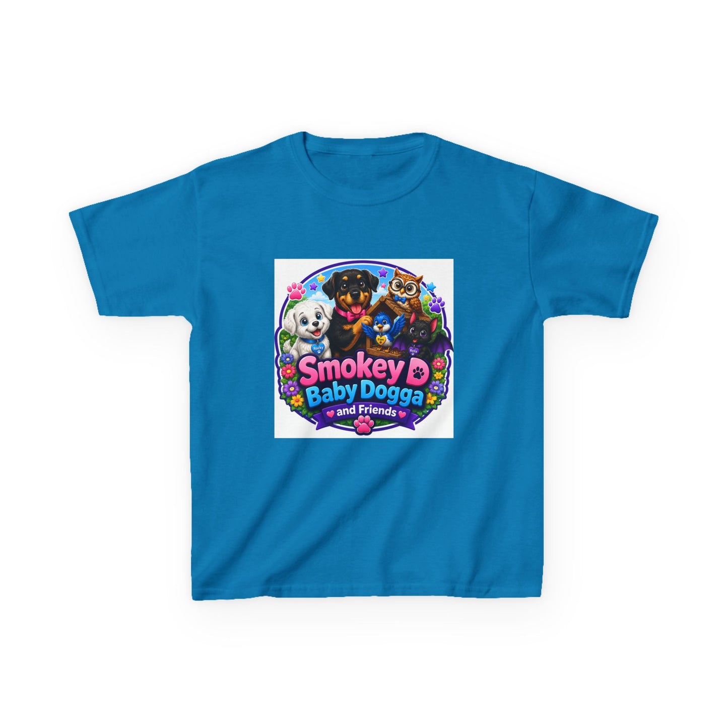Smokey D Baby Dogga Polar Express Christmas Youth T-Shirt – Gildan 5000B Heavy Cotton Tee