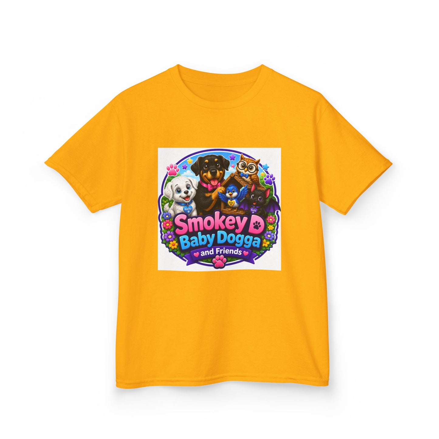 Smokey D Baby Dogga Polar Express Christmas Youth T-Shirt – Gildan 5000B Heavy Cotton Tee