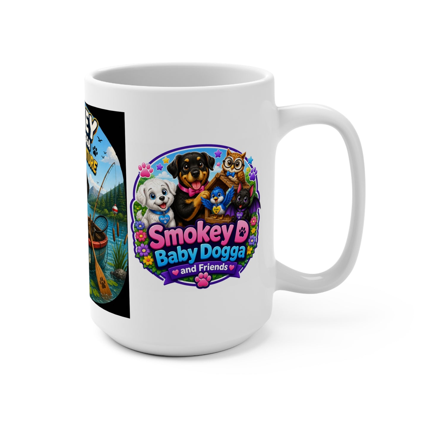 Smokey D Baby Dogga's Lake Adventure Mug – 15oz | Fun Lakeside Coffee & Hot Chocolate Mug