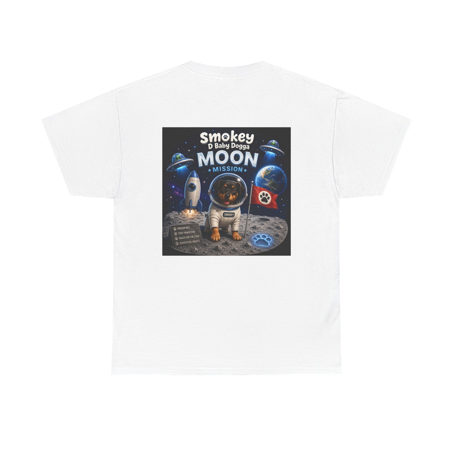 Smokey D Baby Dogga Moon Mission Unisex Heavy Cotton T-Shirt