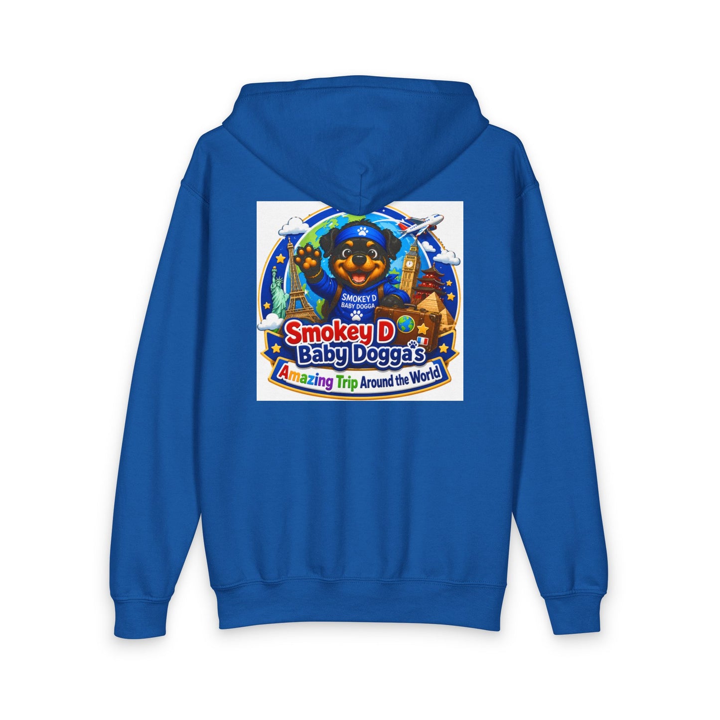 Smokey D Baby Dogga's Amazing Trip Around the World – Youth Full Zip Hoodie