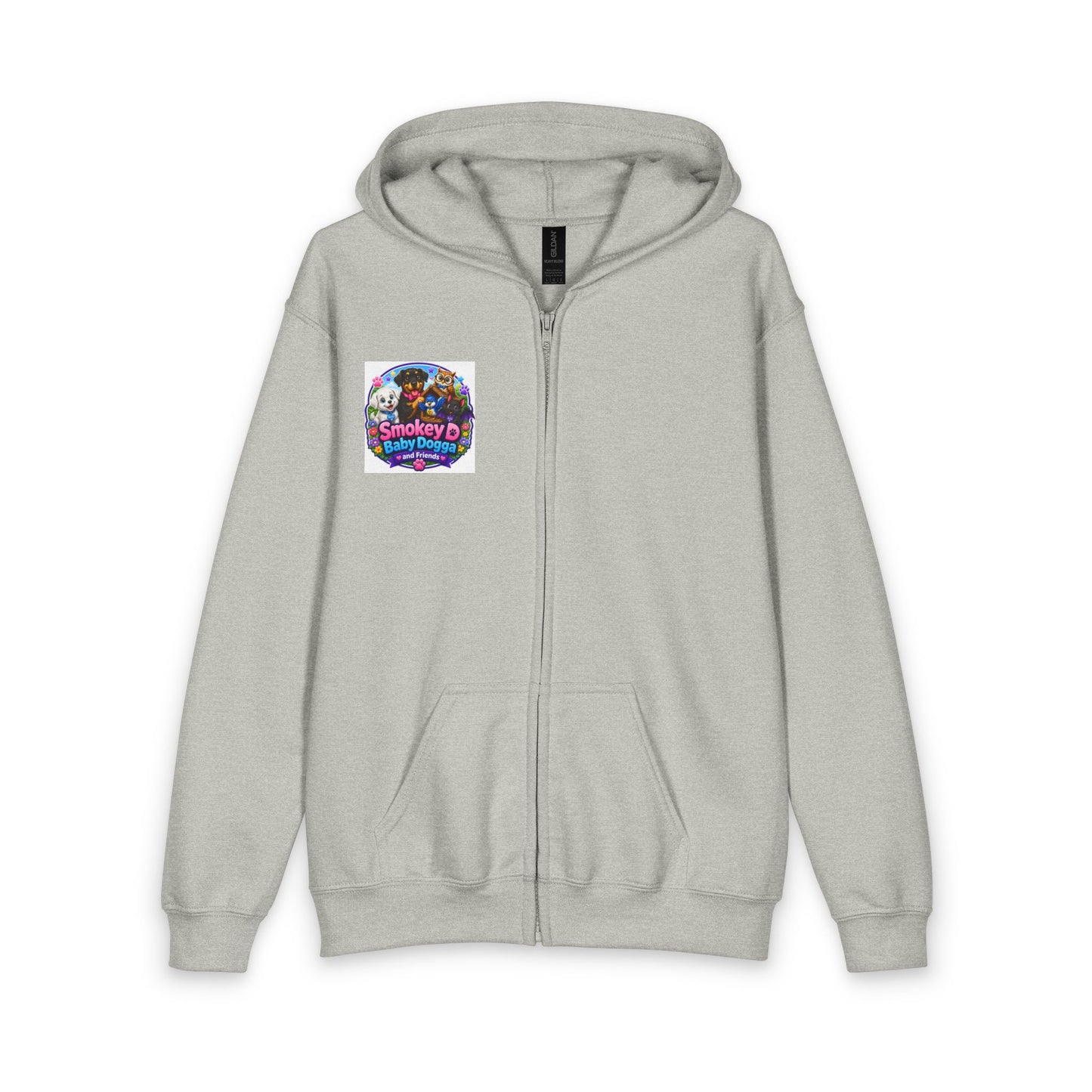Smokey D Baby Dogga Polar Express Christmas Youth Hoodie – Gildan 18600B Heavy Blend Hooded Sweatshirt