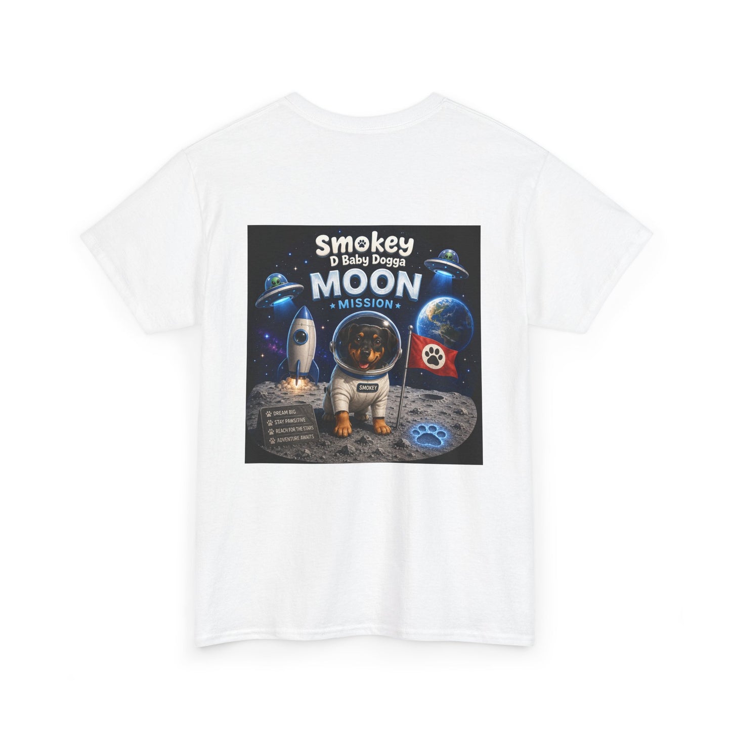 Smokey D Baby Dogga Moon Mission Unisex Heavy Cotton T-Shirt