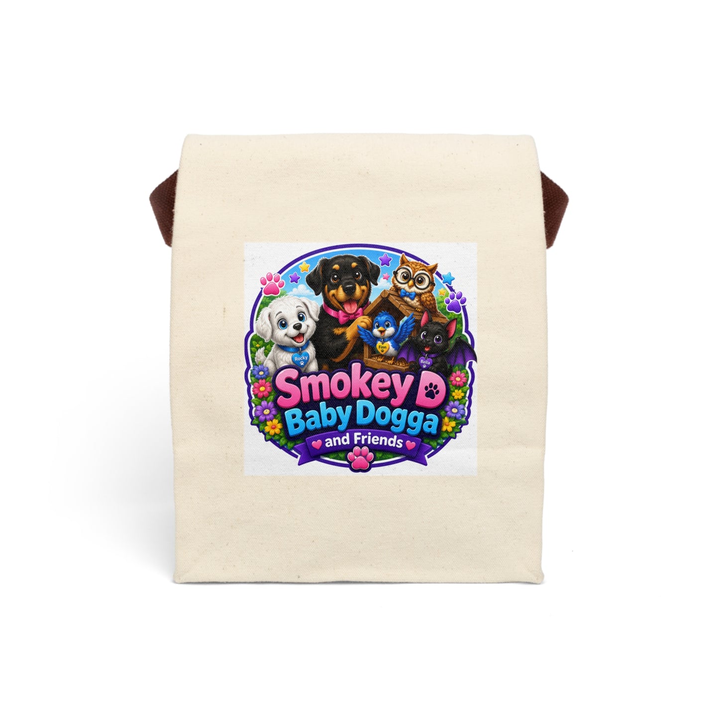Canvas Lunch Bag — Smokey D Baby Dogga and Friends Kids Lunch Tote