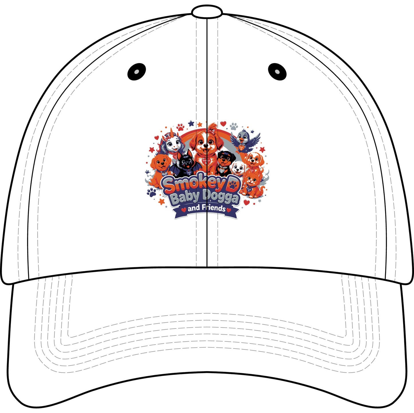 Smokey D Baby Dogga & Friends Embroidered Youth Baseball Cap –  Character Adventure Hat
