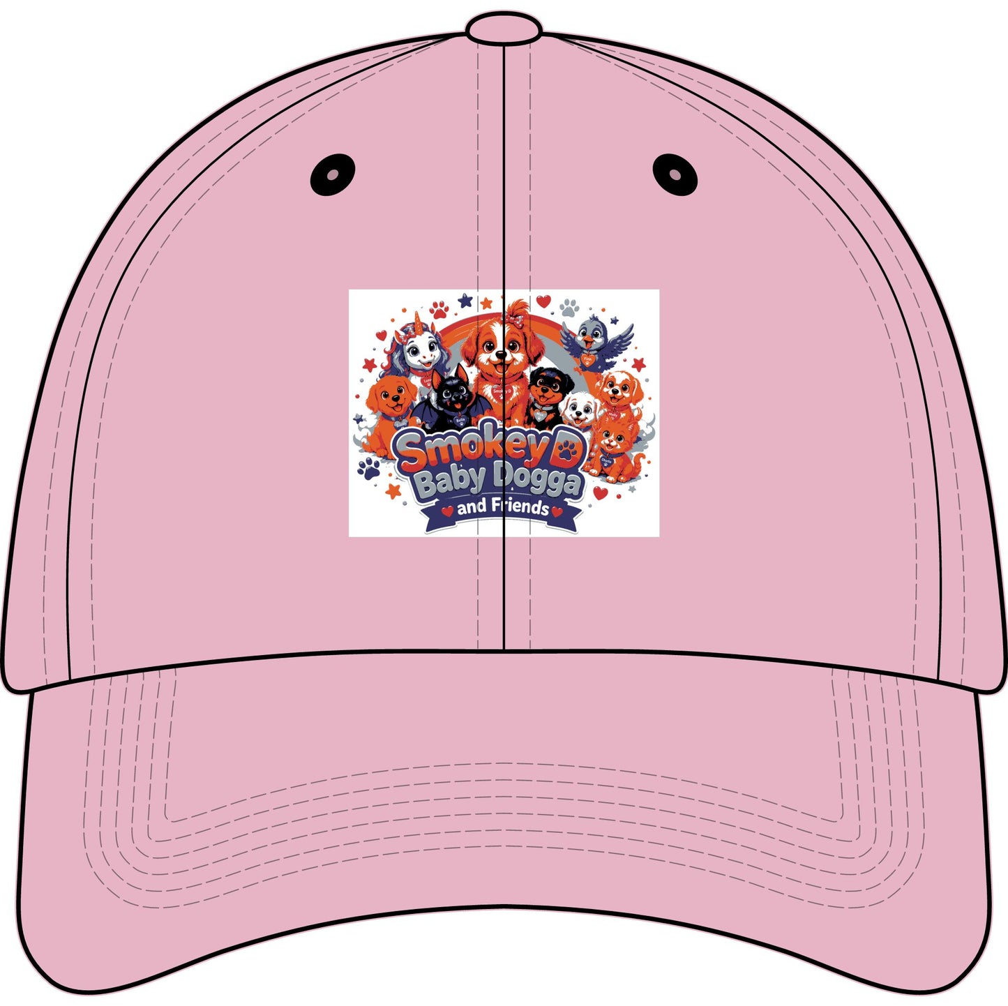 Smokey D Baby Dogga & Friends Embroidered Youth Baseball Cap –  Character Adventure Hat