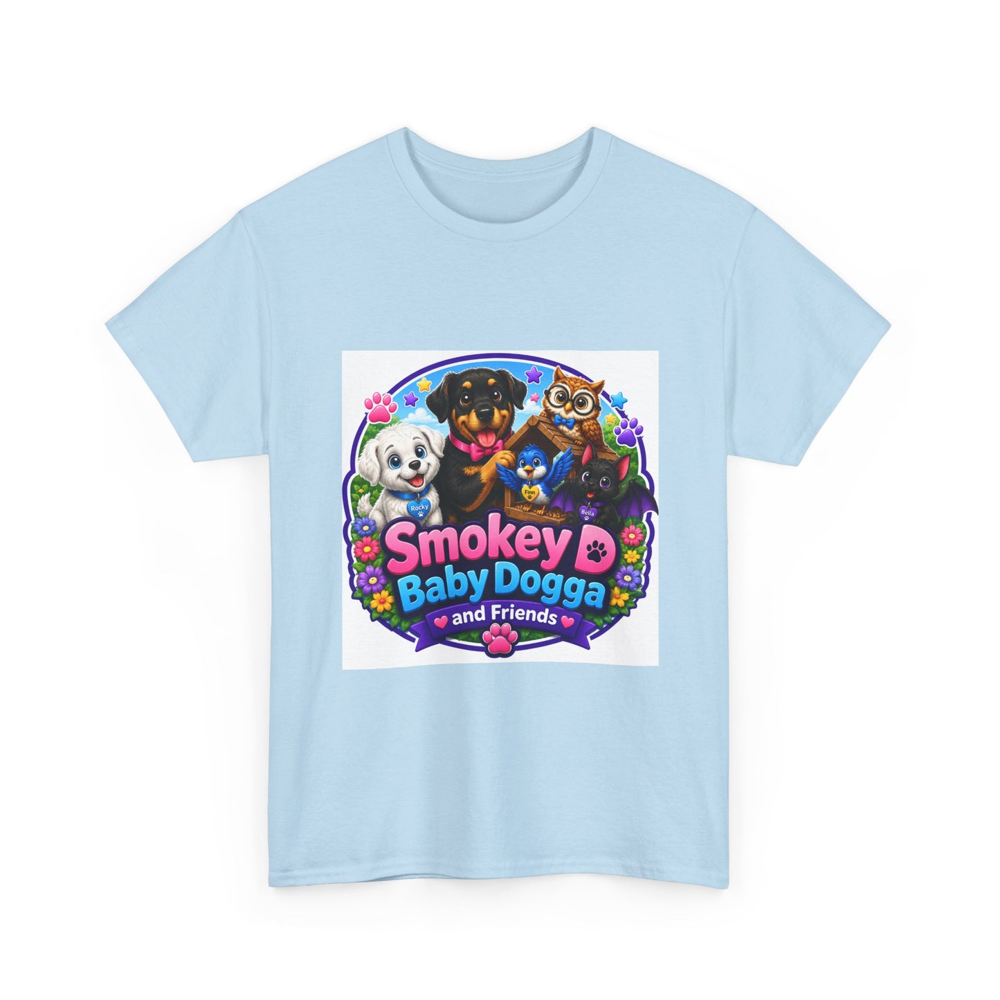 Smokey D Baby Dogga Awaits Mail Lady Ronnie T-Shirt – Gildan 5000 Heavy Cotton Tee