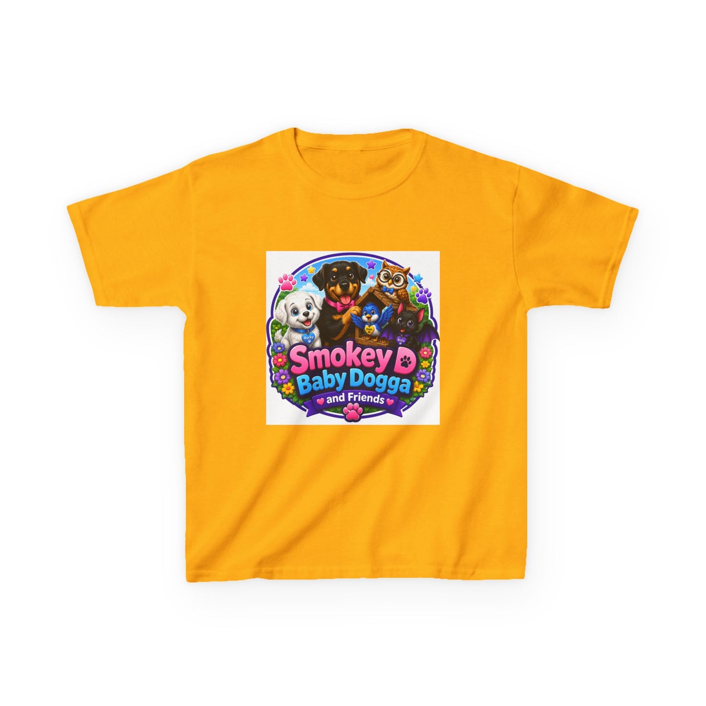 Smokey D Baby Dogga Polar Express Christmas Youth T-Shirt – Gildan 5000B Heavy Cotton Tee